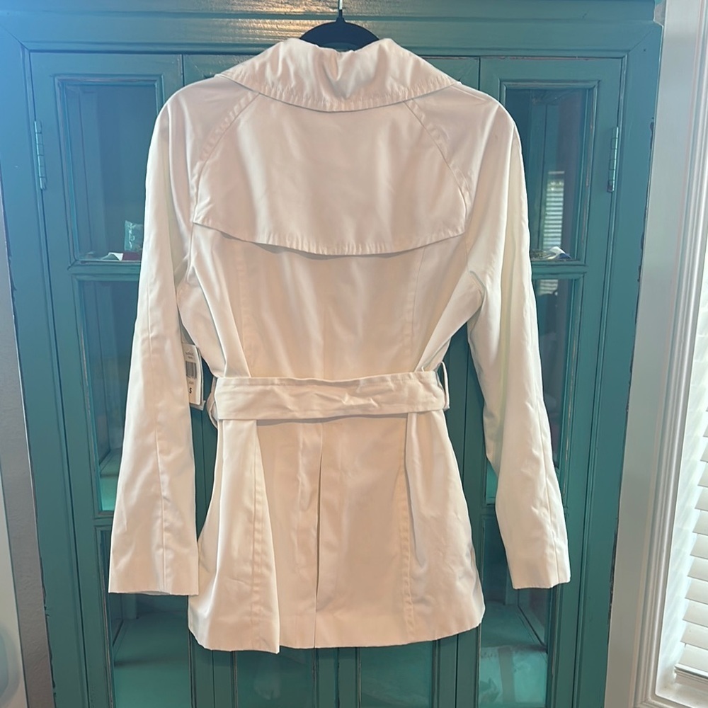 Vintage Y2K London Fog Women's White Trench Coat NWT - Picture 4 of 7